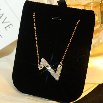 [NOBLE AURA]VOLT SILVER DIAMOND PEDANT NECKLACE
