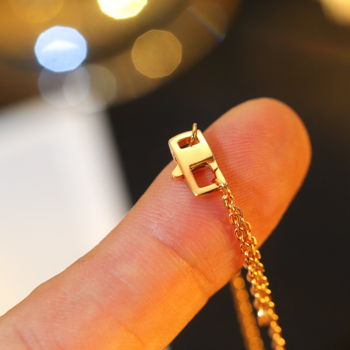 [NOBLE AURA]STAR AND SUN DIAMOND PINK GOLD NECKLACE