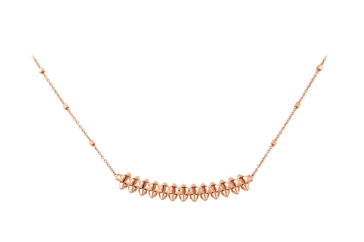[NOBLE AURA]CLASH PINK GOLD NECKLACE