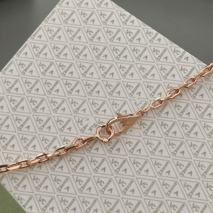 [NOBLE AURA]LUCKY SPRING 15 MOTIFS ROSE GOLD NECKLACE