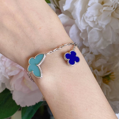 [NOBLE AURA]LUCKY SPRING SILVER BRACELET 4 MOTIF