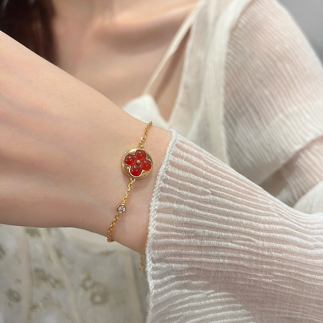 [NOBLE AURA]SUN PEDANT CARNELIAN BRACELET