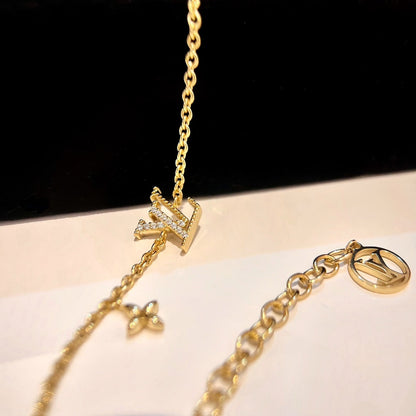 [NOBLE AURA]LOGO STAR MOTIF GOLD BRACELET