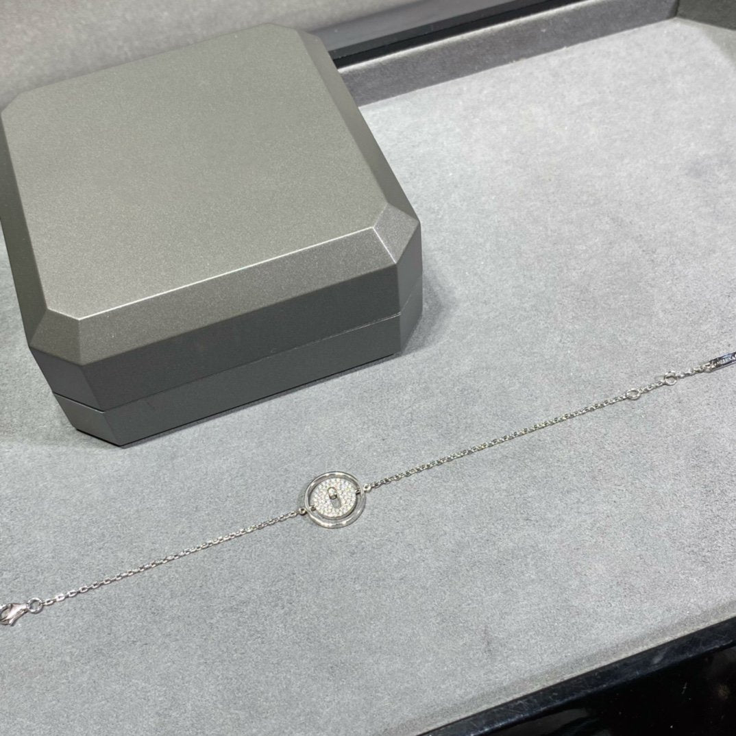 [NOBLE AURA]LUCKY MOVE DIAMOND PAVED BRACELET