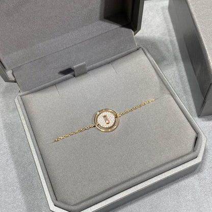 [NOBLE AURA]LUCKY MOVE DIAMOND PAVED BRACELET