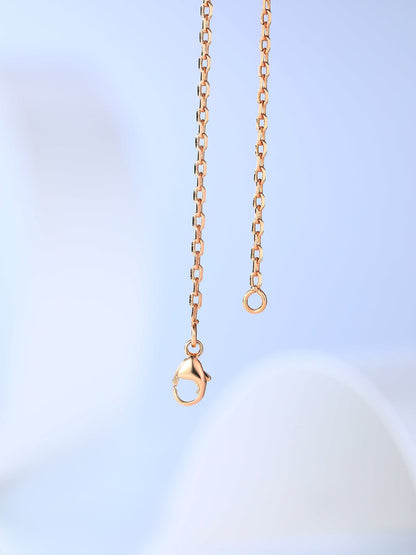 [NOBLE AURA]H CAGE PINK GOLD NECKLACE