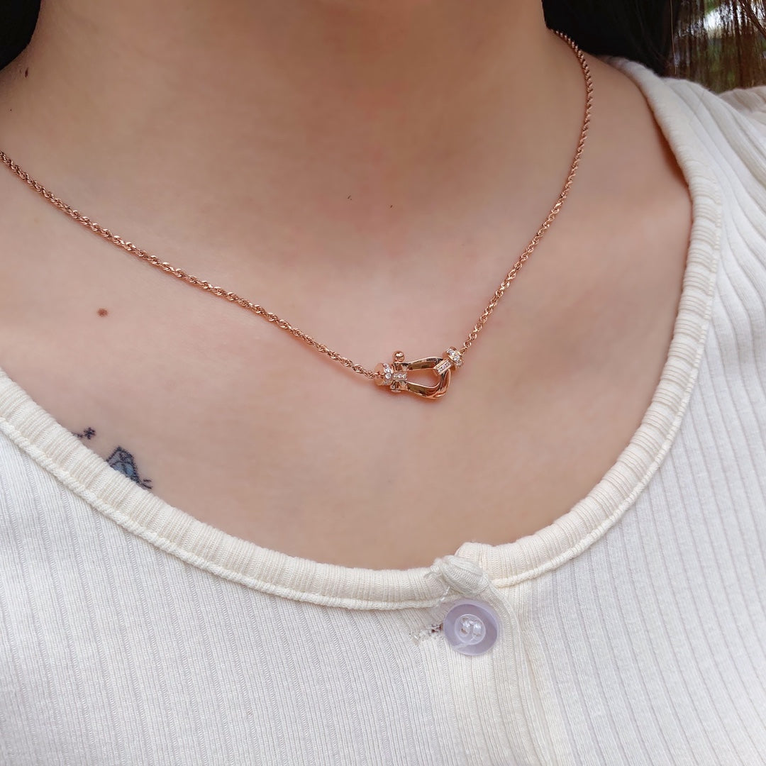 [NOBLE AURA]FORCE 10 PINK GOLD DIAMOND NECKLACE