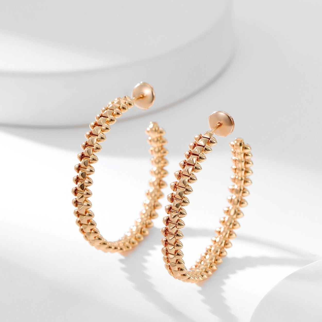 [NOBLE AURA] CLASH HOOP LARGE EARRINGS