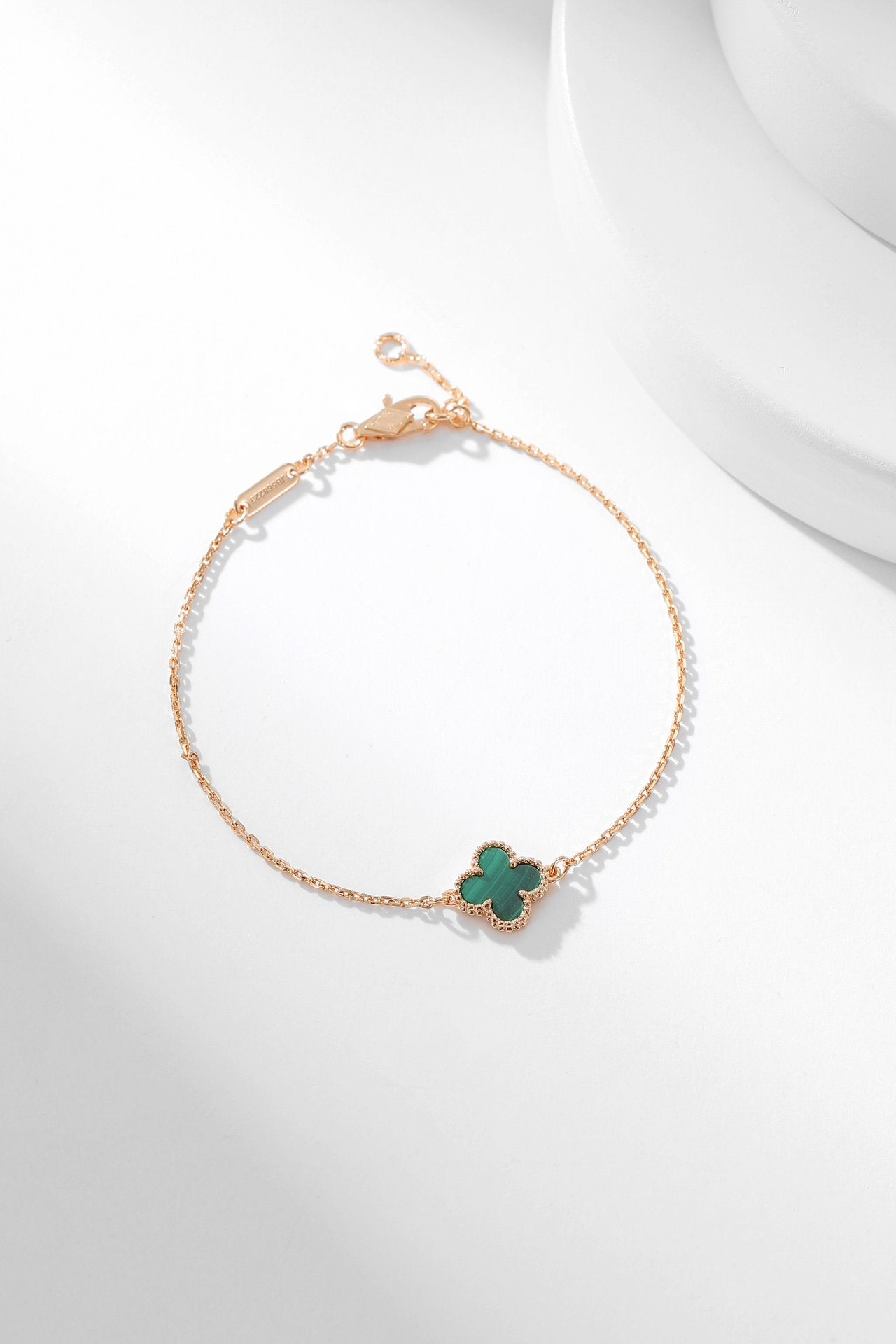 [NOBLE AURA]CLOVER BRACELET MALACHITE 1 MOTIF