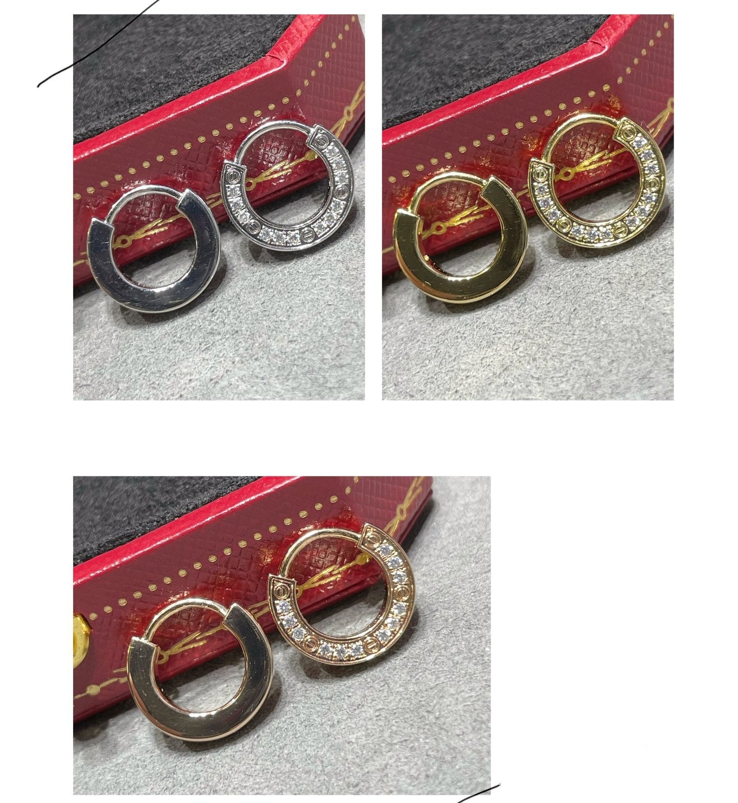 [NOBLE AURA]LOVE DIAMOND EARRINGS