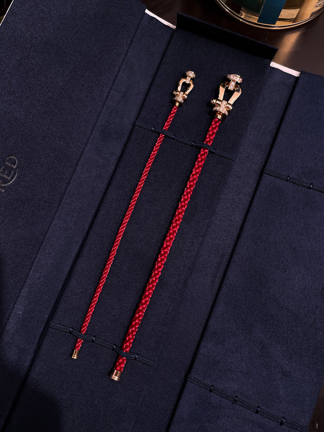 [NOBLE AURA]FORCE 10 HALF DIAMOND PINK GOLD RED CORDERI LARGE AND MEDIUM MODEL