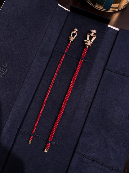 [NOBLE AURA]FORCE 10 HALF DIAMOND PINK GOLD RED CORDERI LARGE AND MEDIUM MODEL