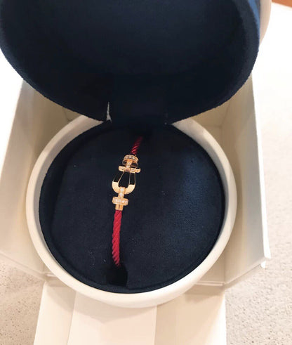 [NOBLE AURA]FORCE 10 HALF DIAMOND PINK GOLD RED CORDERI LARGE AND MEDIUM MODEL