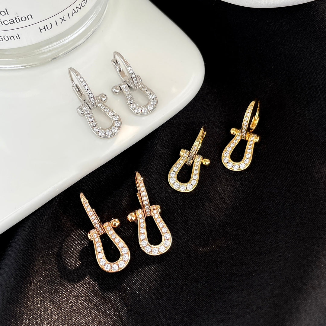 [NOBLE AURA]FORCE 10 FULL DIAMOND DROP EARRINGS MEDIUM MODEL