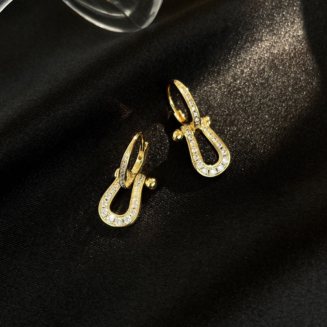 [NOBLE AURA]FORCE 10 FULL DIAMOND DROP EARRINGS MEDIUM MODEL