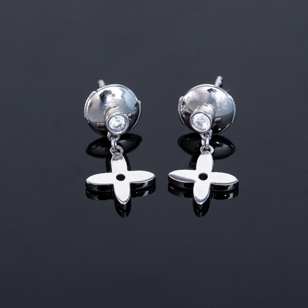[NOBLE AURA]VIDYLLE SILVER DIAMOND MINI DROP EARRINGS