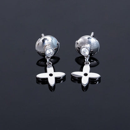 [NOBLE AURA]VIDYLLE SILVER DIAMOND MINI DROP EARRINGS