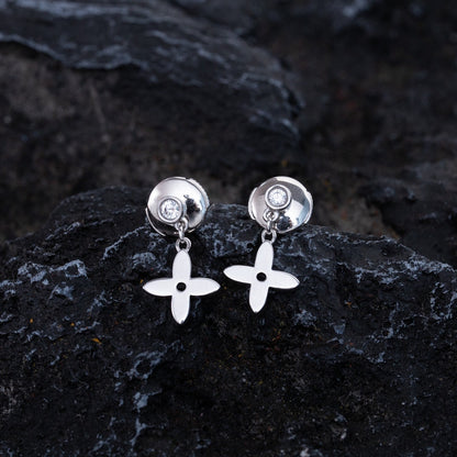 [NOBLE AURA]VIDYLLE SILVER DIAMOND MINI DROP EARRINGS