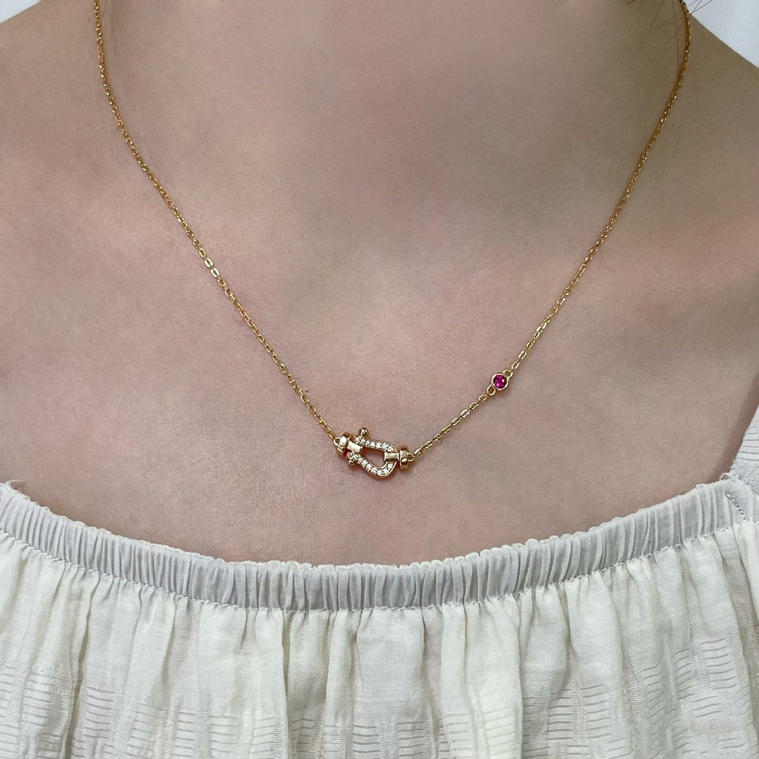 [NOBLE AURA]FORCE 10 DIAMOND PINK GOLD NECKLACE