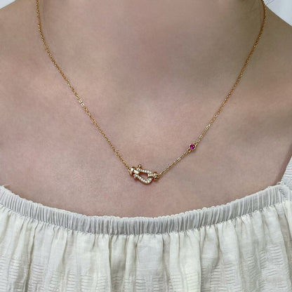 [NOBLE AURA]FORCE 10 DIAMOND PINK GOLD NECKLACE
