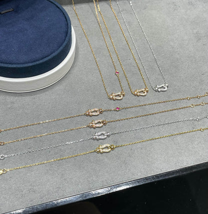 [NOBLE AURA]FORCE 10 DIAMOND PINK GOLD NECKLACE