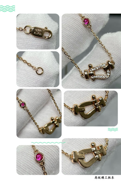 [NOBLE AURA]FORCE 10 DIAMOND PINK GOLD NECKLACE