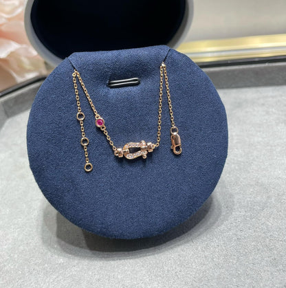 [NOBLE AURA]FORCE 10 DIAMOND CHAIN LINK PINK GOLD BRACELET