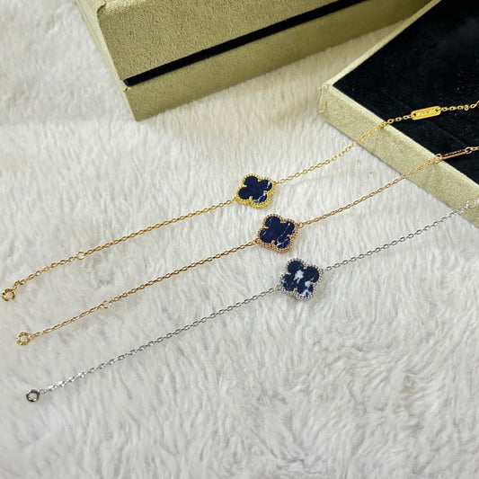 [NOBLE AURA]CLOVER 1 MOTIF PIETERSITE BRACELET