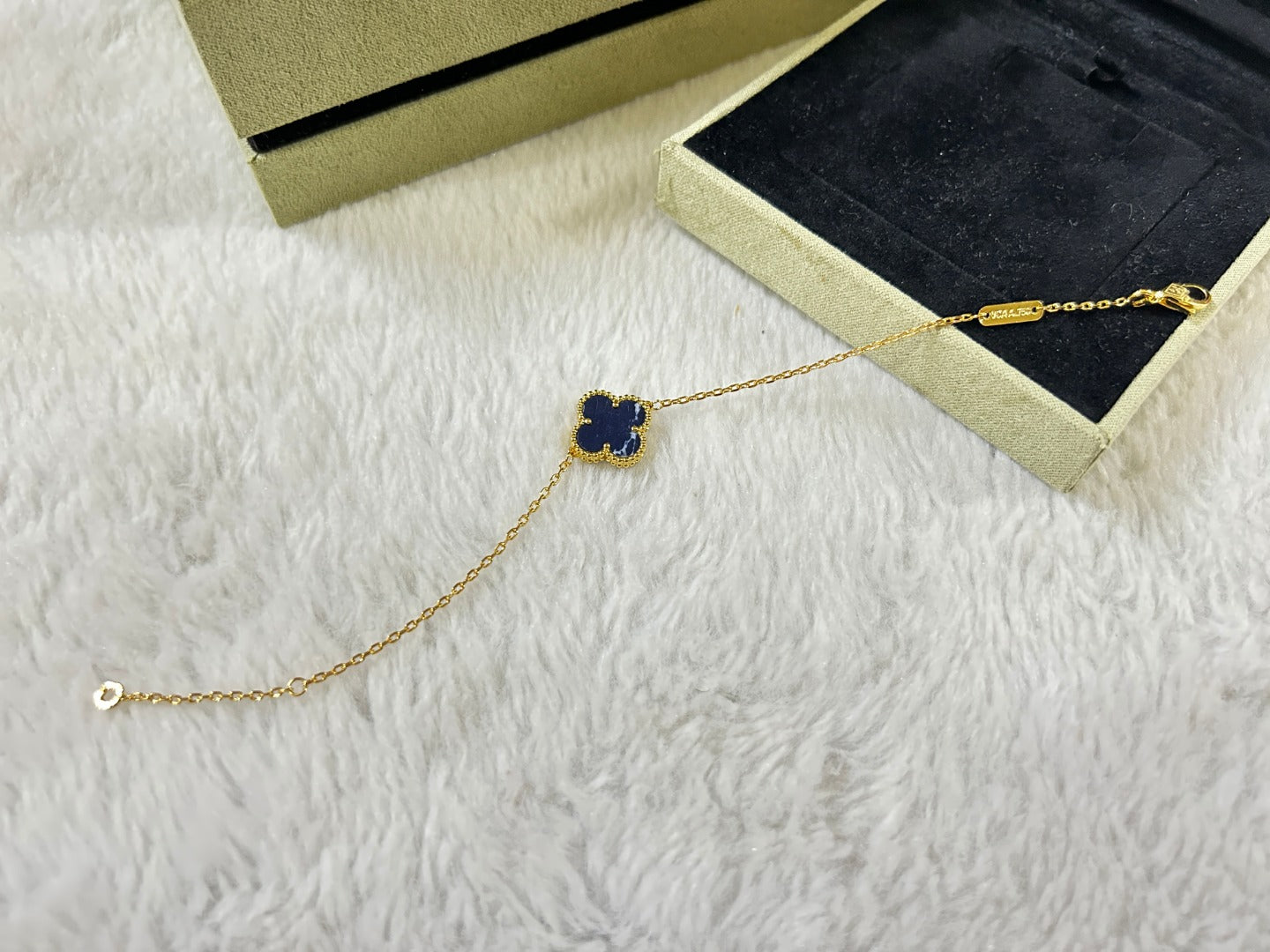 [NOBLE AURA]CLOVER 1 MOTIF PIETERSITE BRACELET