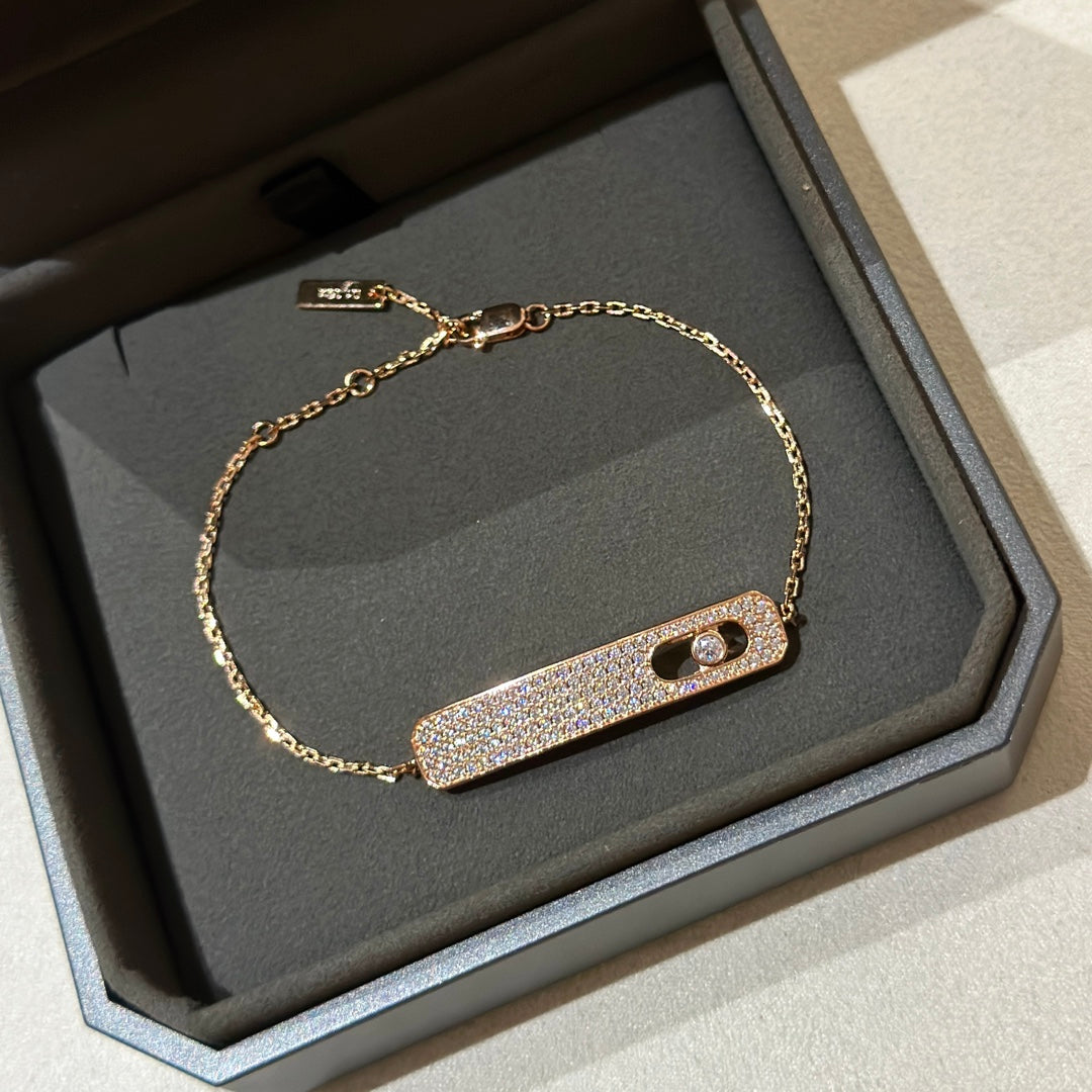 [NOBLE AURA]MOVE CLASSIQUE DIAMOND PAVED BRACELET