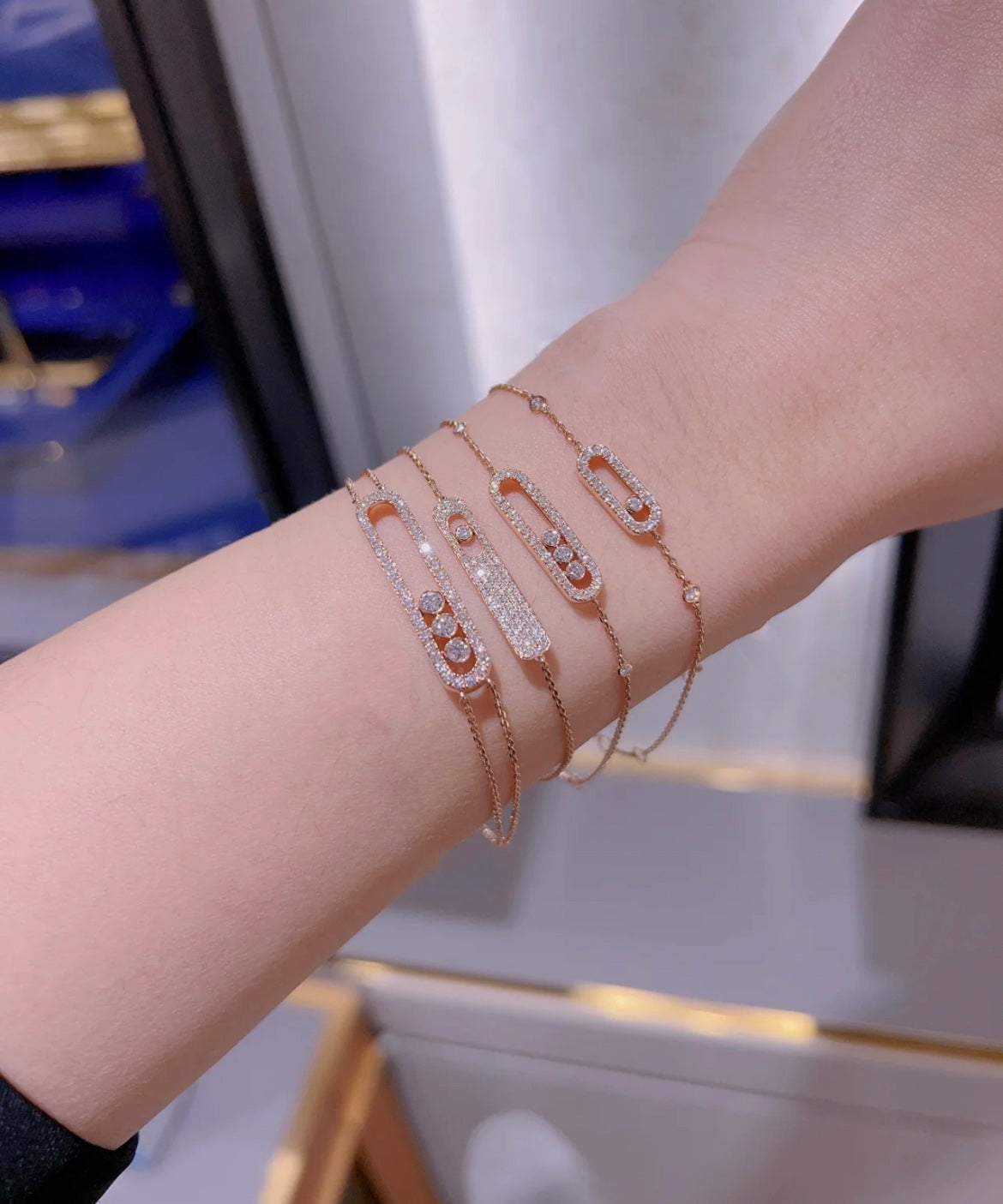 [NOBLE AURA]MOVE CLASSIQUE DIAMOND PAVED BRACELET