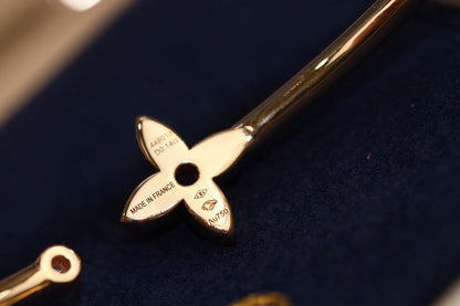 [NOBLE AURA]IDYLLE PINK GOLD OPEN BRACELET DIAMOND PAVED