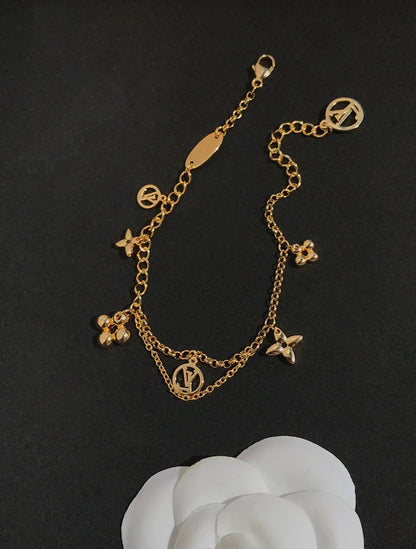 [NOBLE AURA]BLOOMING PINK GOLD MOP BRACELET