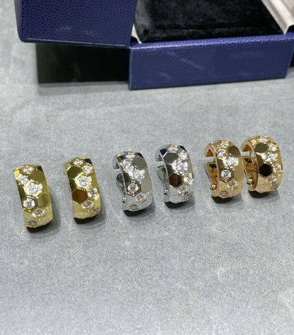 [NOBLE AURA]BEE LOVE DIAMOND HOOP EARRINGS