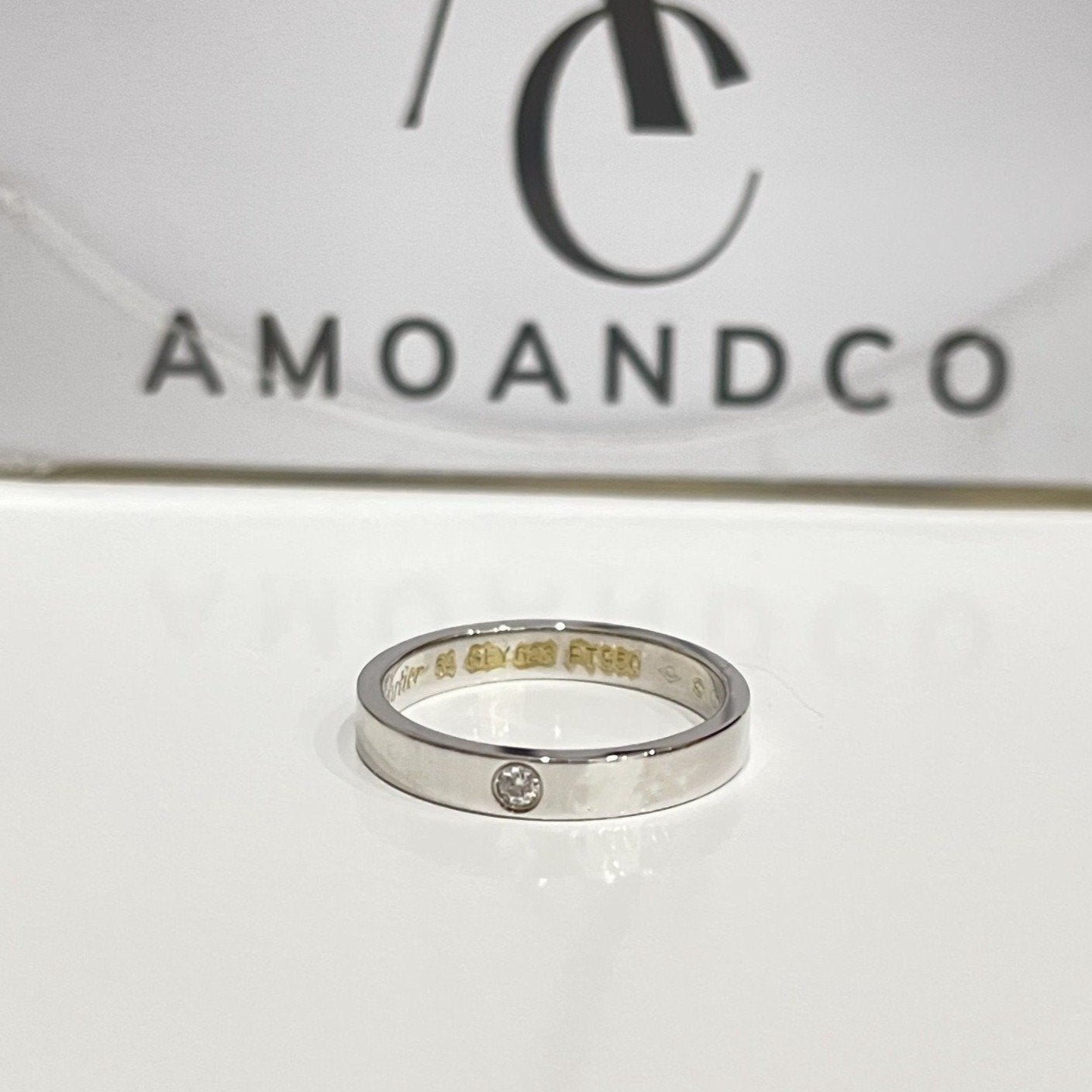 [NOBLE AURA]LOVE RING 4MM 1 DIAMOND