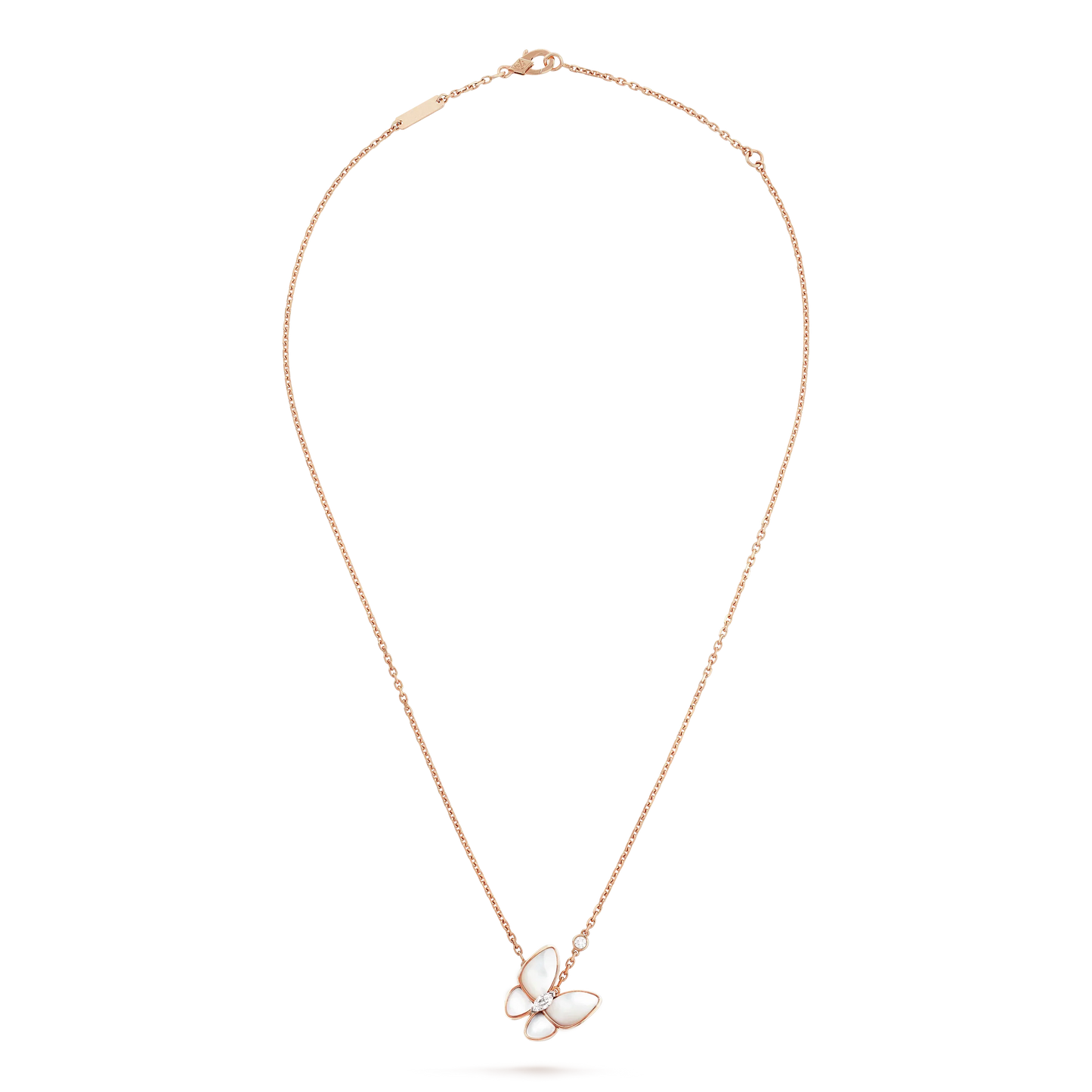 [NOBLE AURA]BUTTERFLY MOP DIAMOND NECKLACE