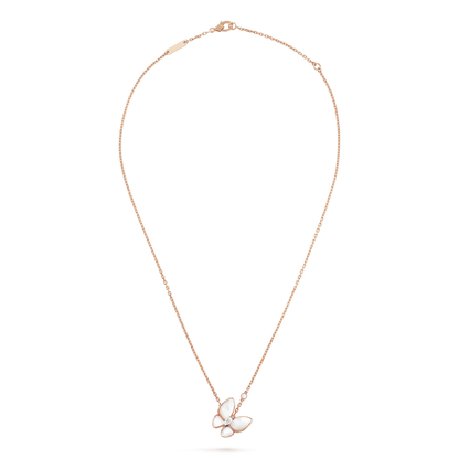 [NOBLE AURA]BUTTERFLY MOP DIAMOND NECKLACE