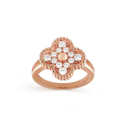 [NOBLE AURA]CLOVER DIAMOND RING
