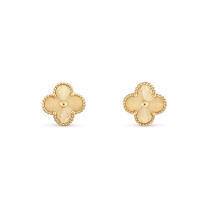 [NOBLE AURA]CLOVER MINI 9.5MM LASER EARRINGS