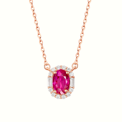 Pink Sapphire Necklace