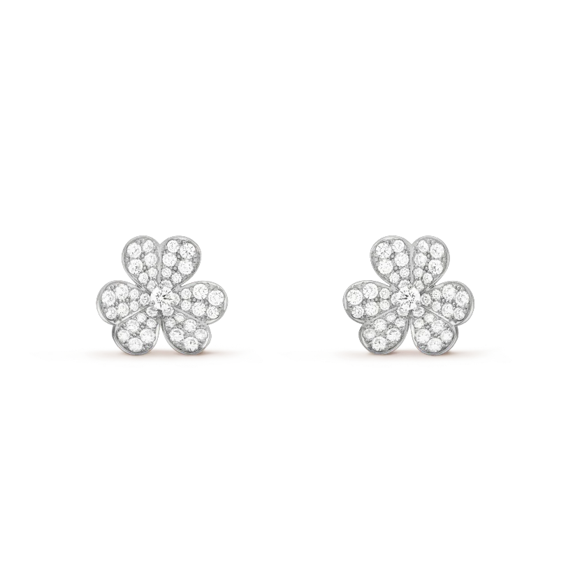[NOBLE AURA]CLOVER COMOS DIAMOND EARRINGS SILVER