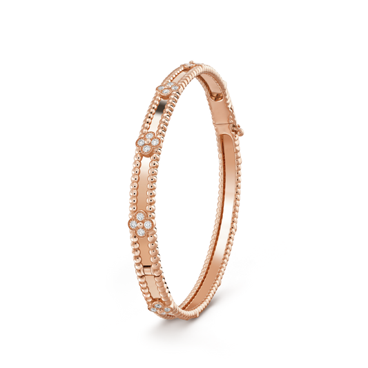 [NOBLE AURA]CLOVER BRACELET 4MM DIAMONDS