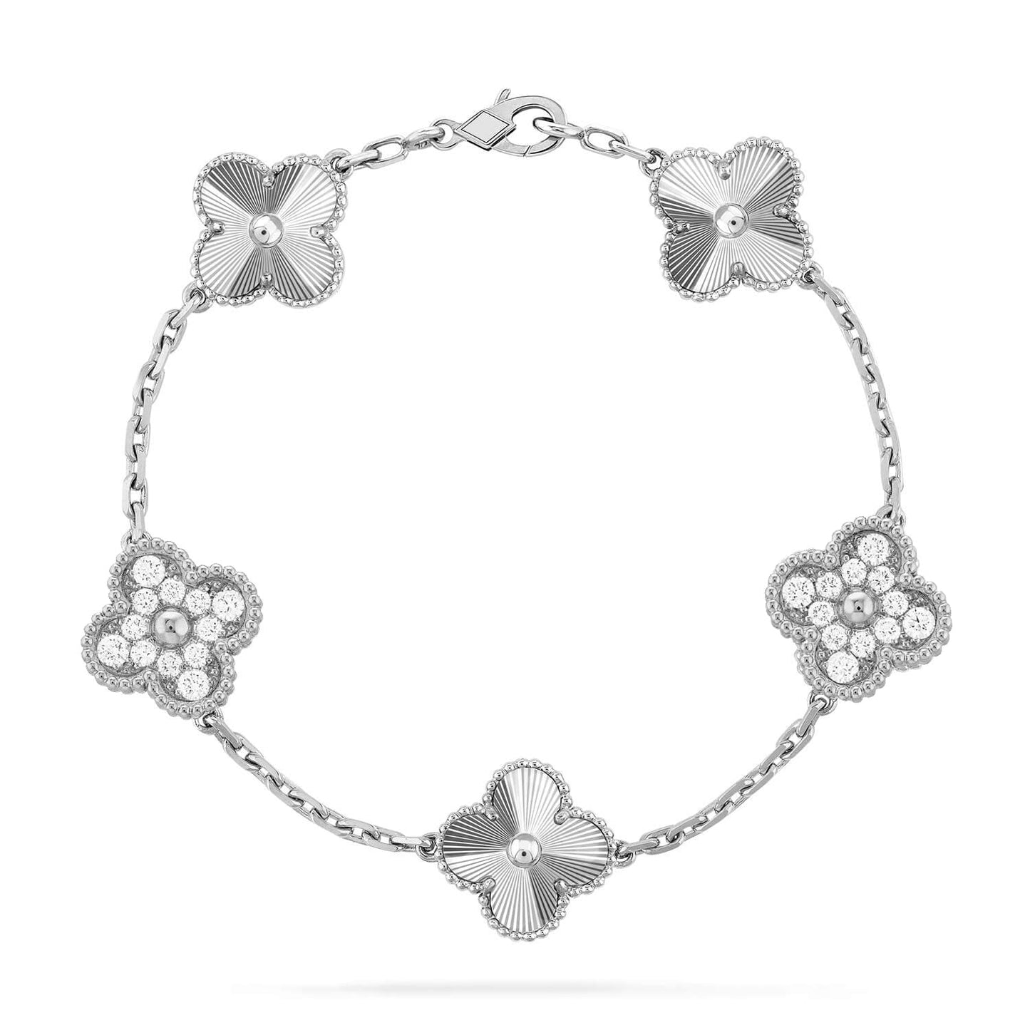 [NOBLE AURA] CLOVER 5 MOTIF LASER BRACELET COLLECTION