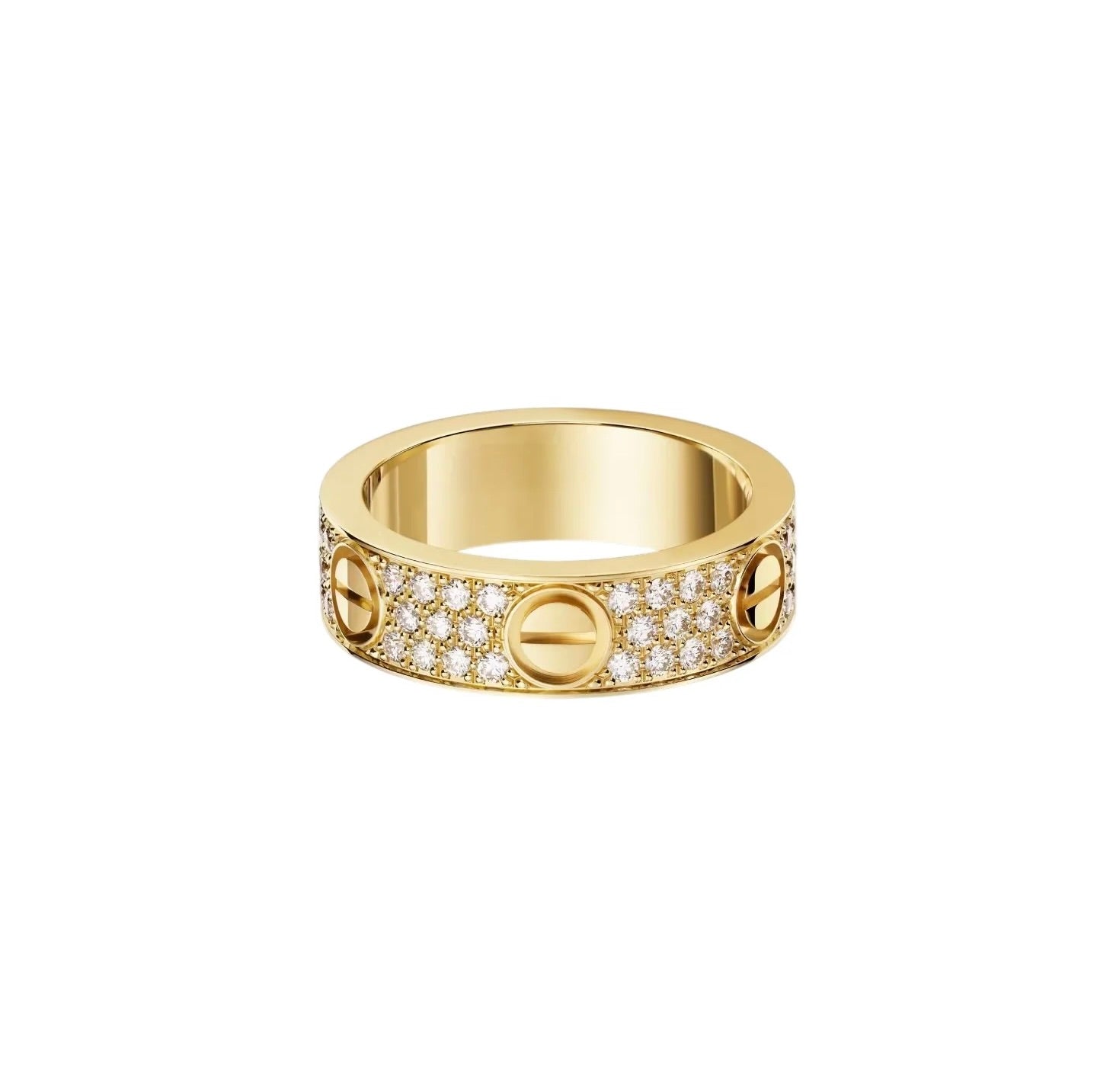 [NOBLE AURA] LOVE RING 5.5MM DIAMONDS PAVED