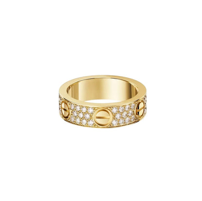 [NOBLE AURA] LOVE RING 5.5MM DIAMONDS PAVED