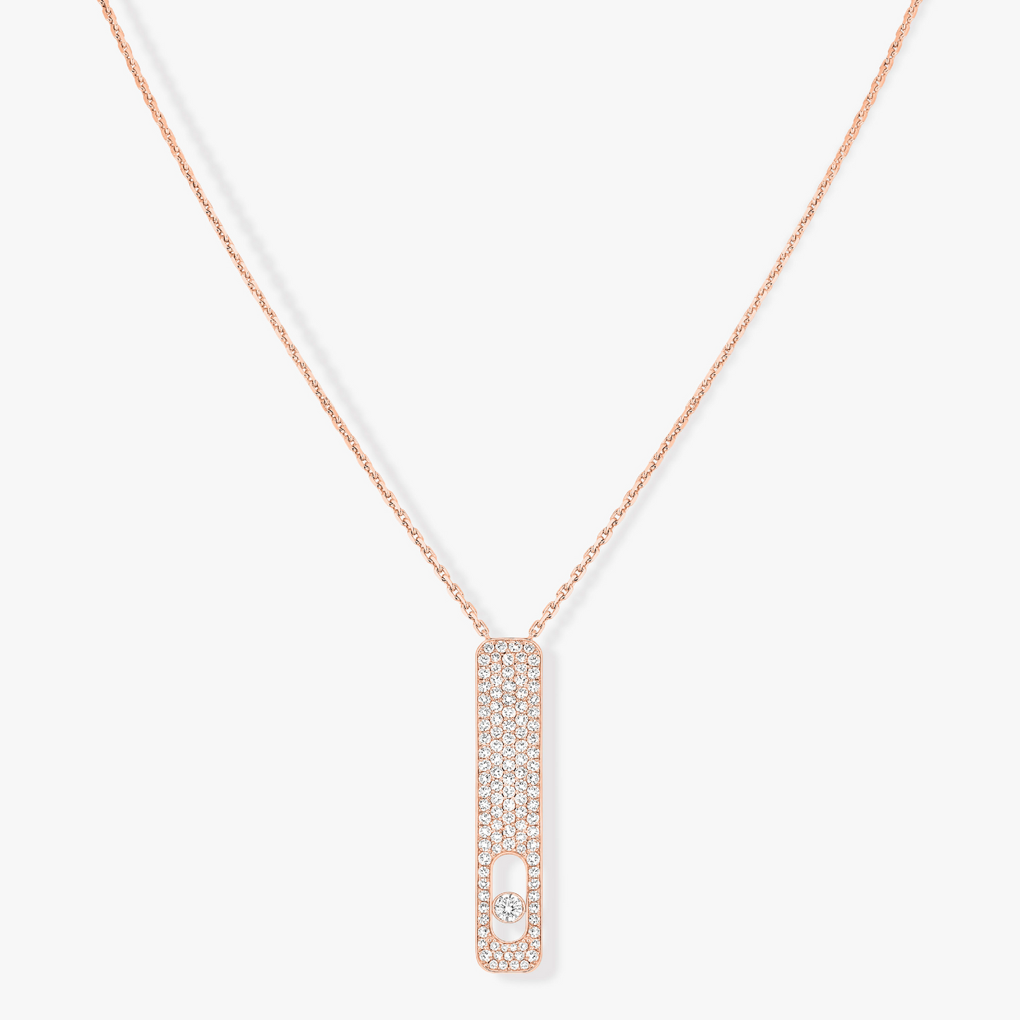 [NOBLE AURA]MY FIRST DIAMOND PAVED NECKLACE