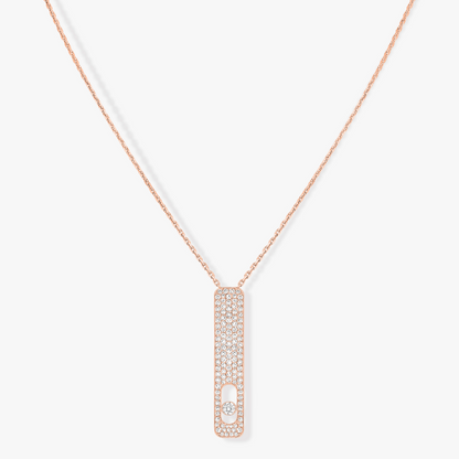[NOBLE AURA]MY FIRST DIAMOND PAVED NECKLACE