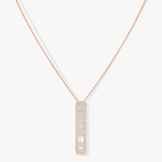 [NOBLE AURA]MY FIRST DIAMOND PAVED NECKLACE