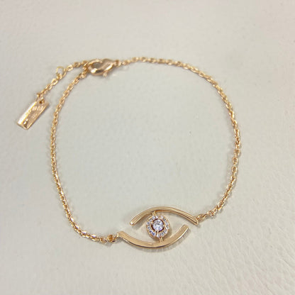 [NOBLE AURA]Lucky Eye Pave-Set Diamond Bracelet