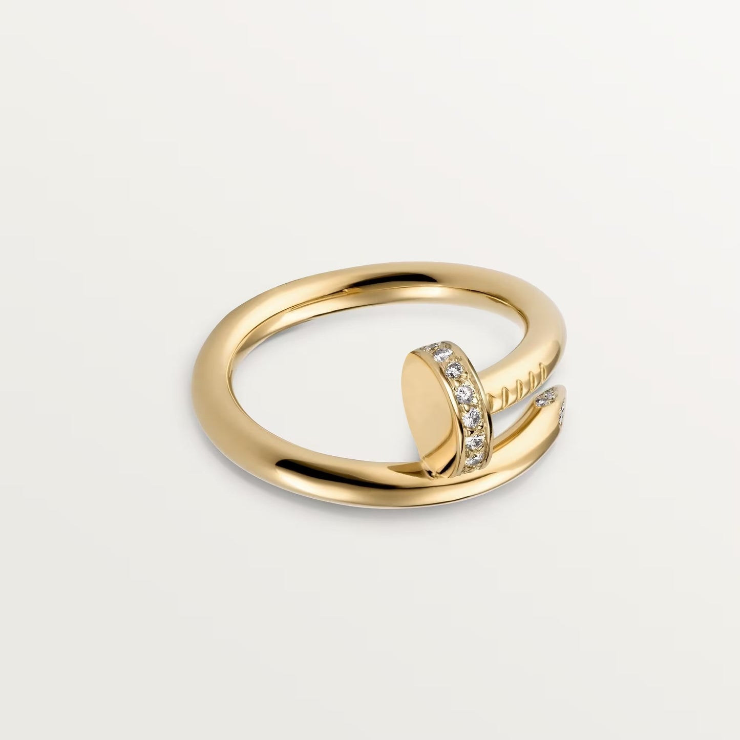 [NOBLE AURA] JUSTE RING 2.6MM HALF DIAMOND